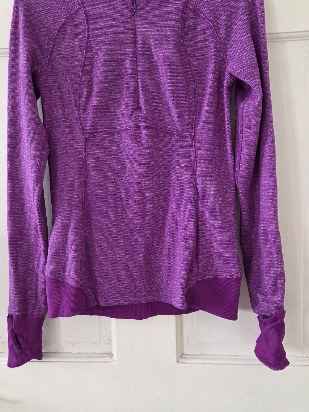 lululemon athletica Purple Heathered Long-Sleeve Active Top